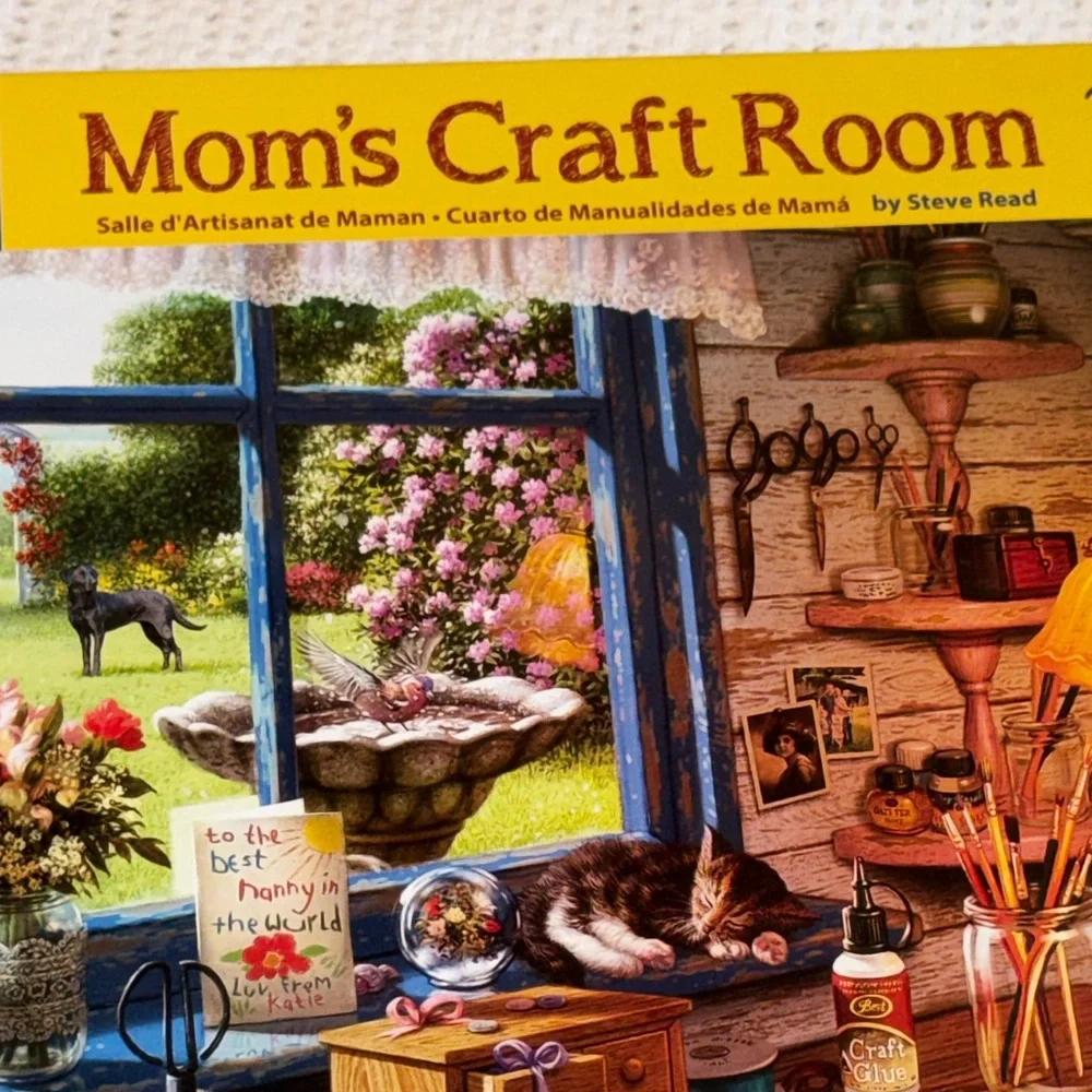 White Mountain Mom's‎ Craft Room Puzzle - Vibrant Colors 1000 piece NEW